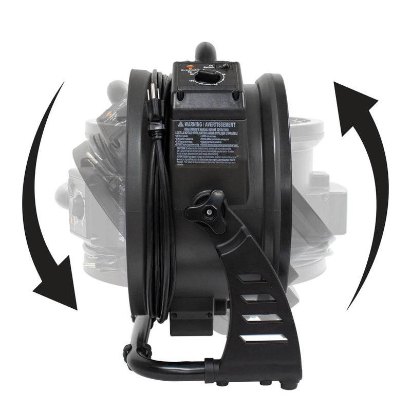 XPOWER M-25 Axial Air Mover with Ozone Generator – High-Performance Portable Ventilation - US Cleaning Tools