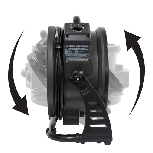 XPOWER M-25 Axial Air Mover with Ozone Generator – High-Performance Portable Ventilation