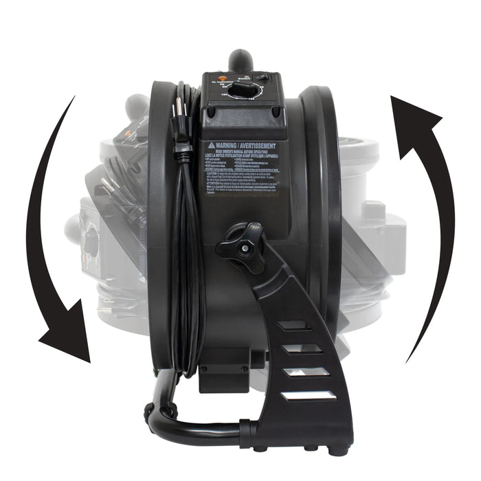 XPOWER M-25 Axial Air Mover with Ozone Generator – High-Performance Portable Ventilation