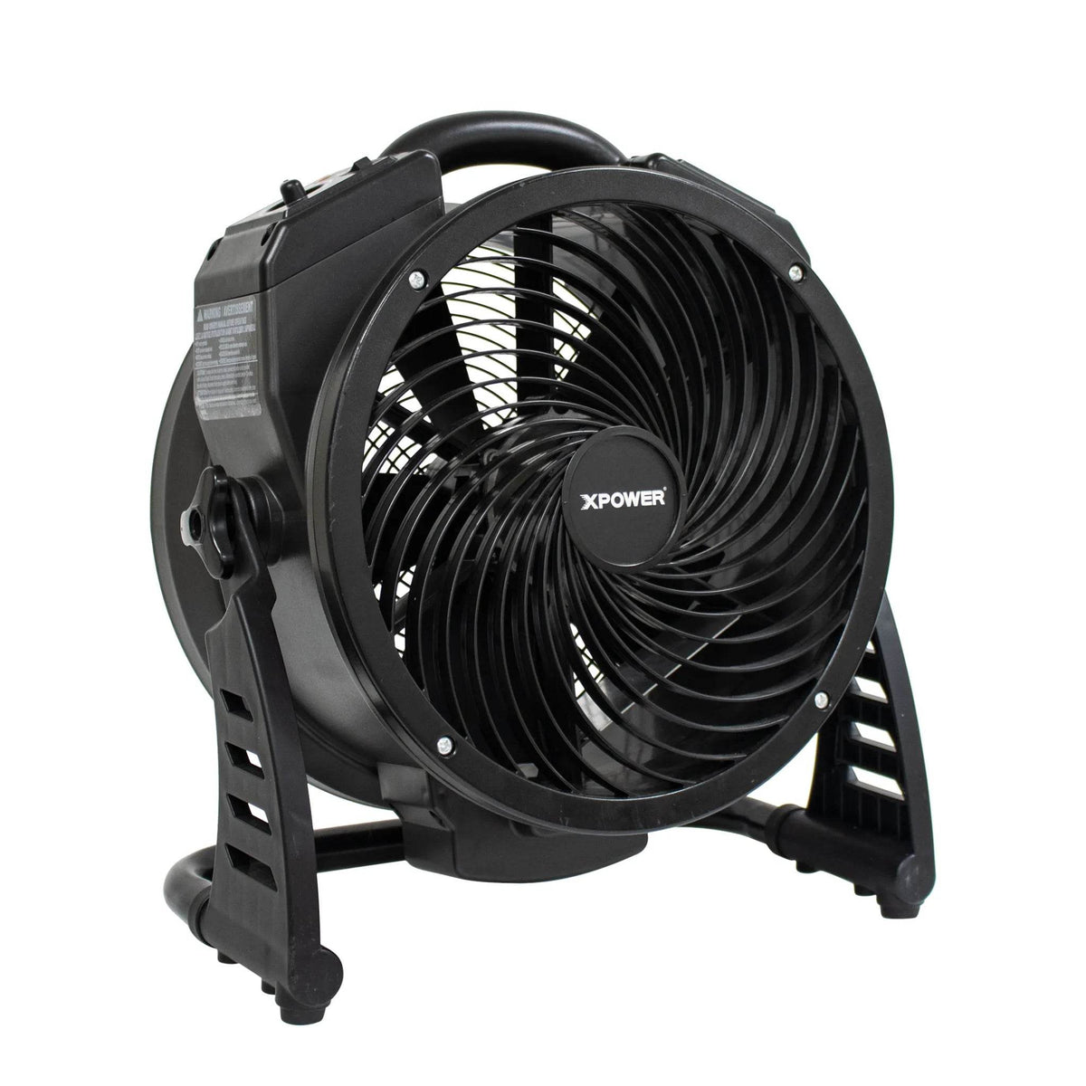 XPOWER M-25 Axial Air Mover with Ozone Generator – High-Performance Portable Ventilation - Water Damage Restoration, 1450 CFM, 115V