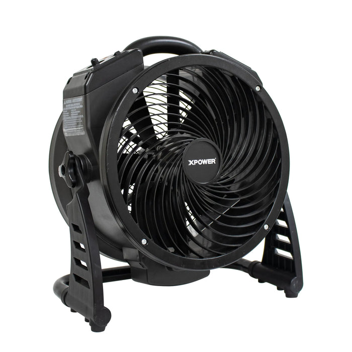 XPOWER M-25 Axial Air Mover with Ozone Generator – High-Performance Portable Ventilation