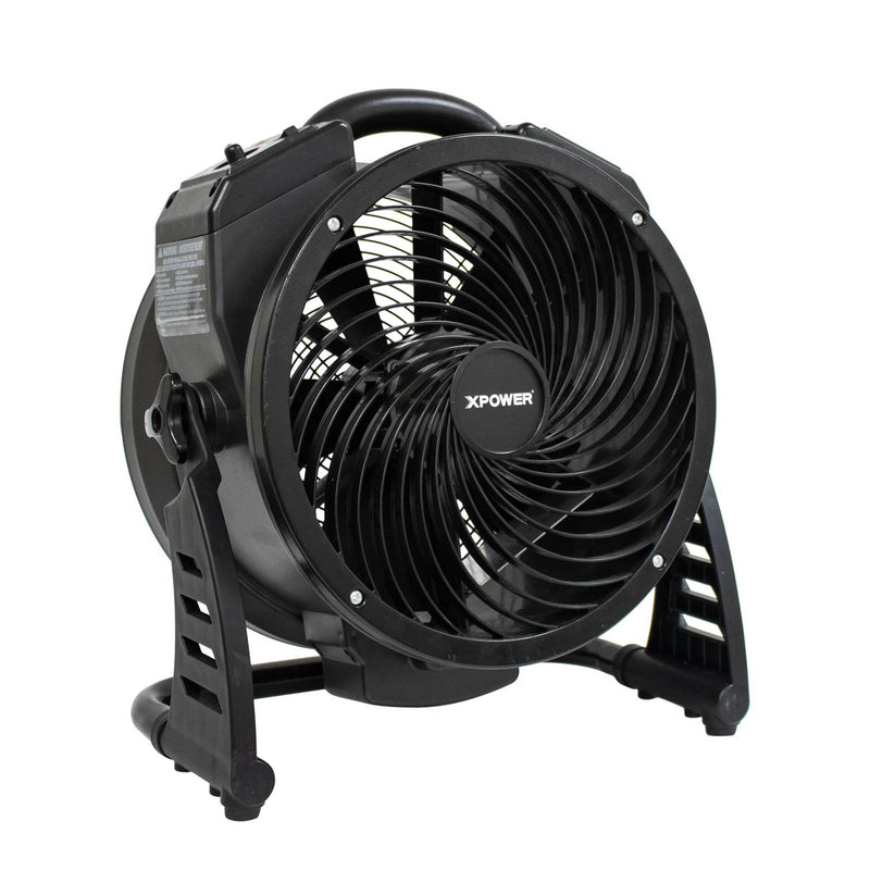 XPOWER M-25 Axial Air Mover with Ozone Generator – High-Performance Portable Ventilation - Water Damage Restoration, 1450 CFM, 115V