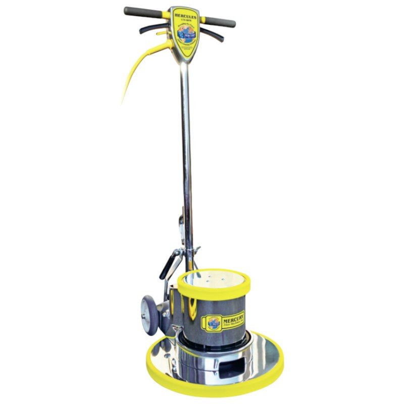 Mercury Hercules Super Heavy-Duty Floor Machine H-17E 17" Apron, 1.5 HP Motor, 175 RPM Brush Speed - US Cleaning Tools