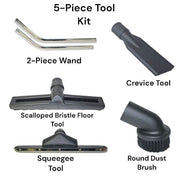 Mercury Storm Wet/Dry 20-Gallon Vacuum with 5-Piece Tool Kit - Poly Tank (WVP-20) - US Cleaning Tools