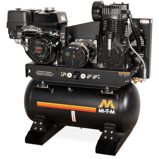 Mi-T-M AG2-SH13-30ME Mi-T-M AG2-SH13-30ME Air Compressor / Generator – 30-Gal, 15.7 CFM, 4000W Gen