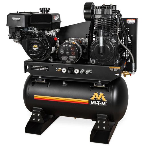 Mi-T-M AG2-SM14-30M Mi-T-M AG2-SM14-30M Air Compressor / Generator – 30-Gal, 15.7 CFM, 4000W Gen
