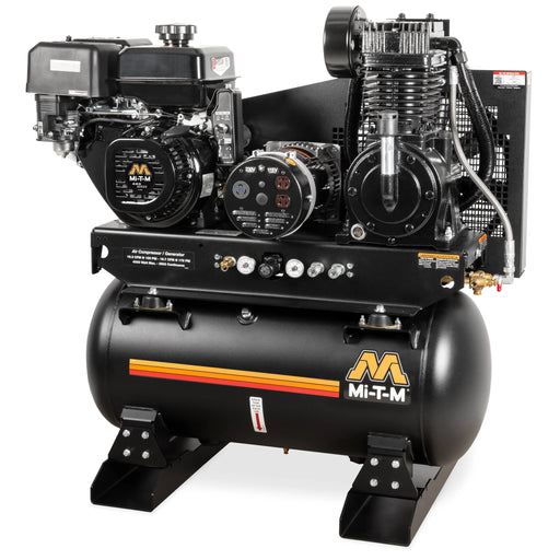 Mi-T-M AG2-SM14-30ME Mi-T-M AG2-SM14-30ME Air Compressor / Generator – 30-Gal, 15.7 CFM, 4000W Gen