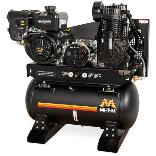 Mi-T-M AG2-SV14-30ME Mi-T-M AG2-SV14-30ME Air Compressor / Generator – 30-Gal, 15.7 CFM, 4000W Gen