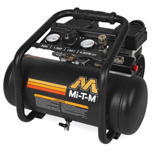 Mi-T-M AM1-HE15-03QM Mi-T-M AM1-HE15-03QM Air Compressor – 3-Gal, 4.0 CFM, Electric