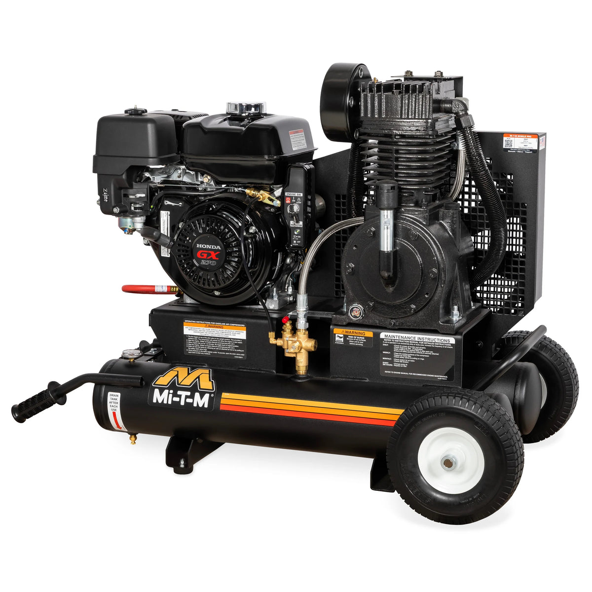 Mi-T-M AM2-PH09-08ME Air Compressor – 8-Gal, 17.2 CFM, Honda