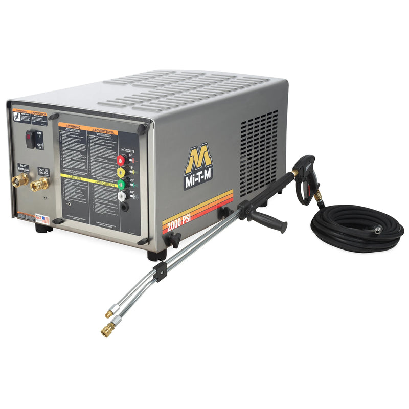 Mi-T-M CW-2004-SME3 Cold Water Pressure Washer – 2000 PSI, 3.9 GPM, Electric