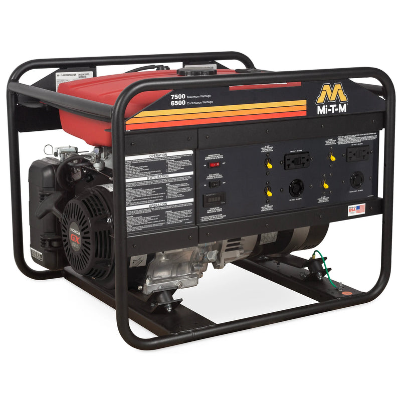 Mi-T-M GEN-7500-0MH0 Generator – 7500 watts, Honda