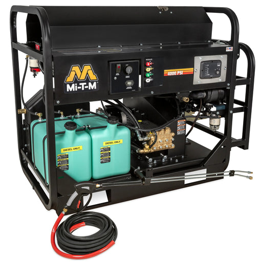 Mi-T-M HS-4005-0MDK Mi-T-M HS-4005-0MDK Hot Water Pressure Washer – 4000 PSI, 4.5 GPM, Diesel