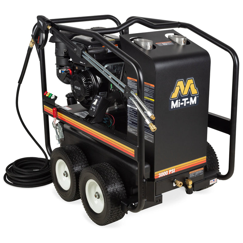 Mi-T-M HSP-3003-3MGK Hot Water Pressure Washer – 3000 PSI, 2.9 GPM, Kohler