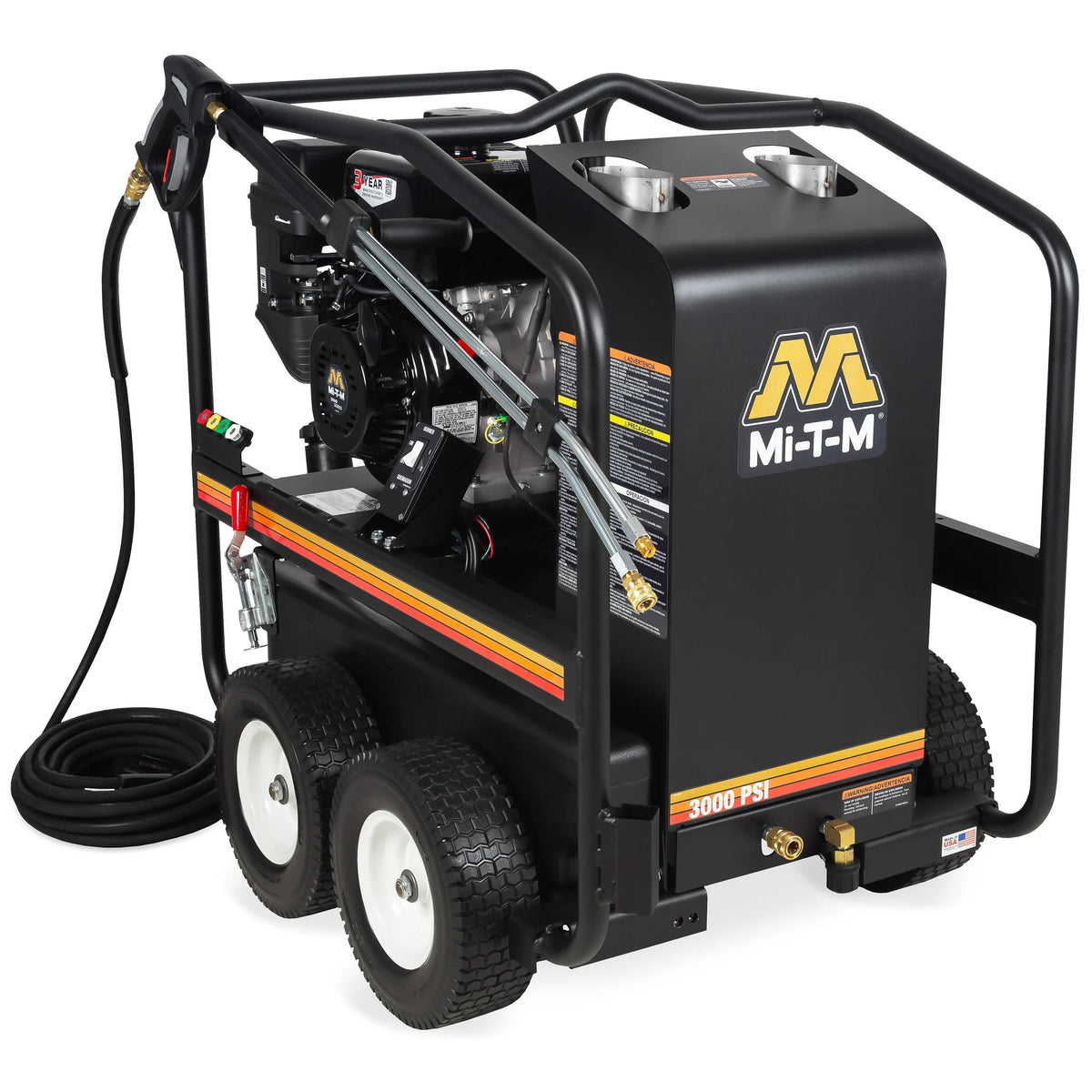 Mi-T-M HSP-3003-3MGM Hot Water Pressure Washer – 3000 PSI, 2.9 GPM, OHV engine
