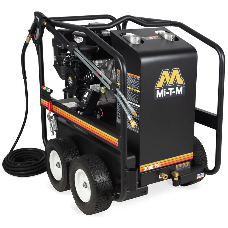 Mi-T-M HSP-3003-3MGM Hot Water Pressure Washer – 3000 PSI, 2.9 GPM, OHV engine