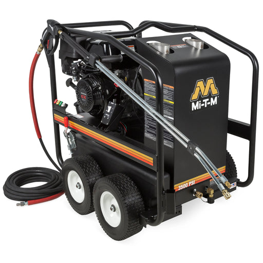 Mi-T-M HSP-3504-3MGH Mi-T-M HSP-3504-3MGH Hot Water Pressure Washer – 3500 PSI, 3.3 GPM, Honda