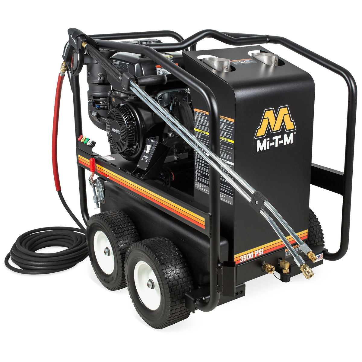 Mi-T-M HSP-3504-3MGK Hot Water Pressure Washer – 3500 PSI, 3.3 GPM, Kohler