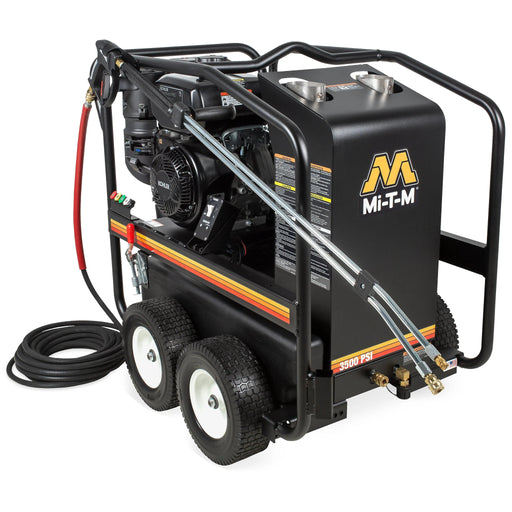 Mi-T-M HSP-3504-3MGK Mi-T-M HSP-3504-3MGK Hot Water Pressure Washer – 3500 PSI, 3.3 GPM, Kohler