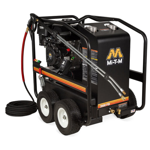 Mi-T-M HSP-3504-3MGM Mi-T-M HSP-3504-3MGM Hot Water Pressure Washer – 3500 PSI, 3.3 GPM, Mi-T-M OHV