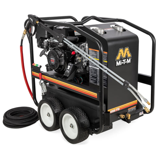 Mi-T-M HSP-4004-3MGH Mi-T-M HSP-4004-3MGH Hot Water Pressure Washer – 4000 PSI, 3.3 GPM, Honda