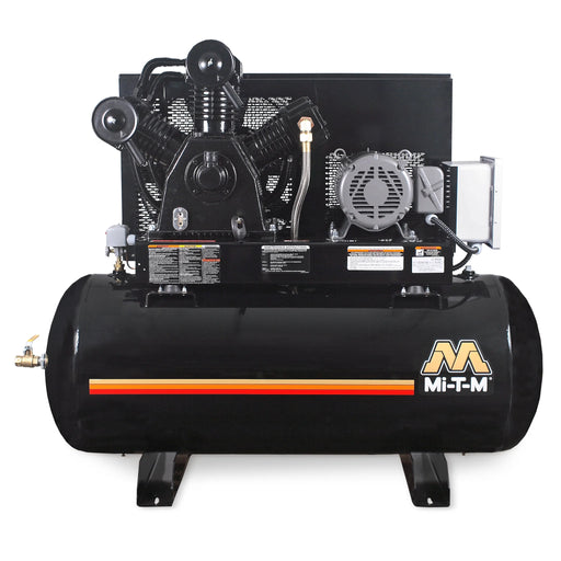 Mi-T-M ADS-23110-120HM Air Compressor – 10.0 HP, 120-Gal Horizontal, 230V 1φ