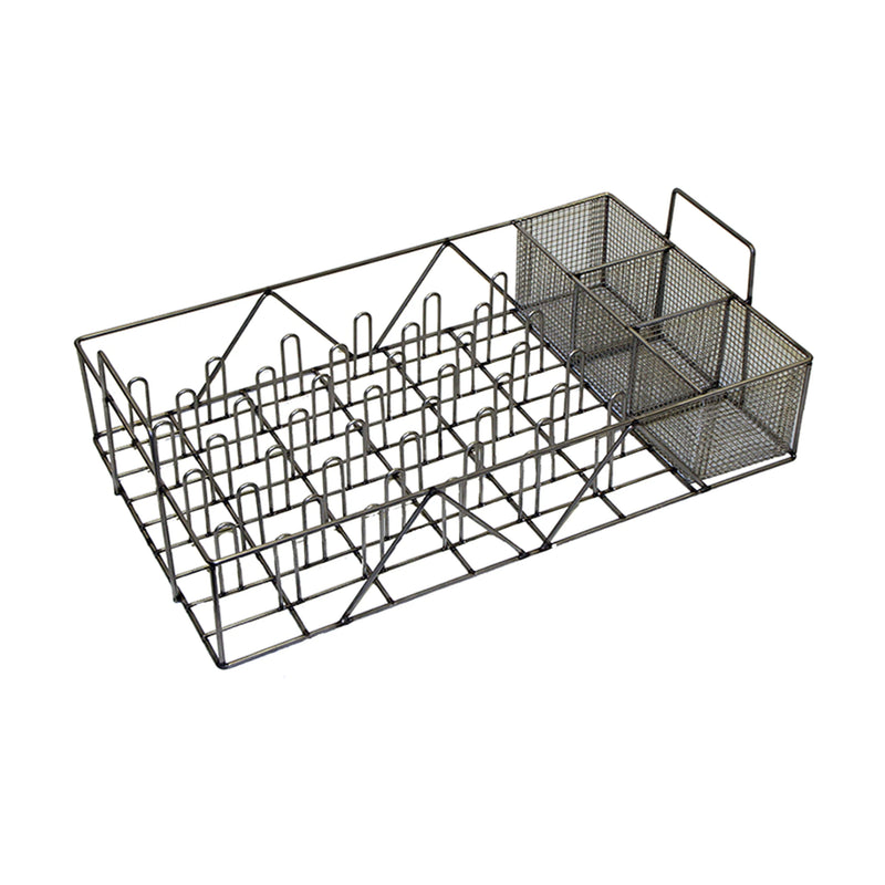 Morantz Dish Rack Basket with Lid – 30 x 18 In Stainless Steel