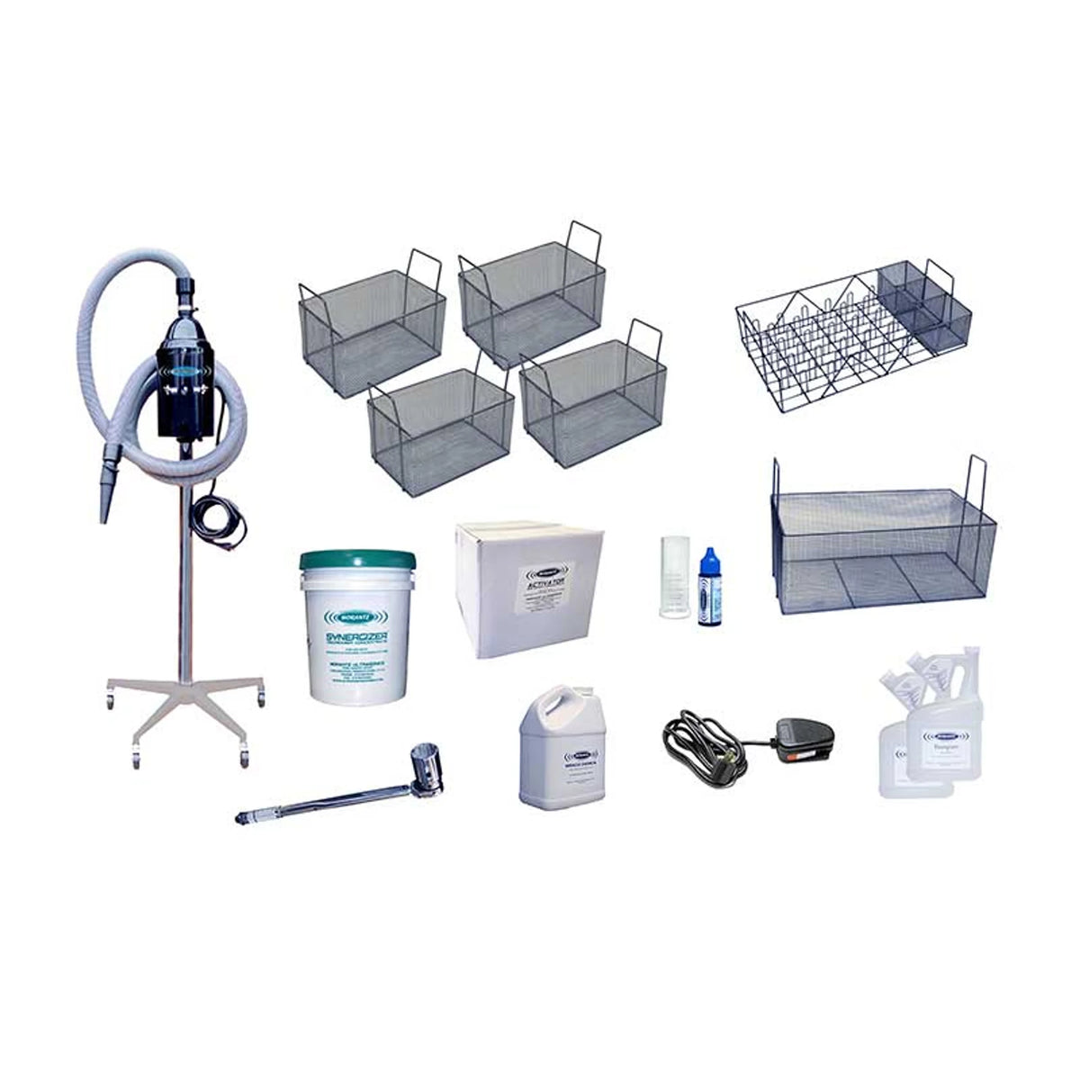 Morantz Firesonics Upgrade Kit – 6 Baskets, Foot Pedal, Chemicals