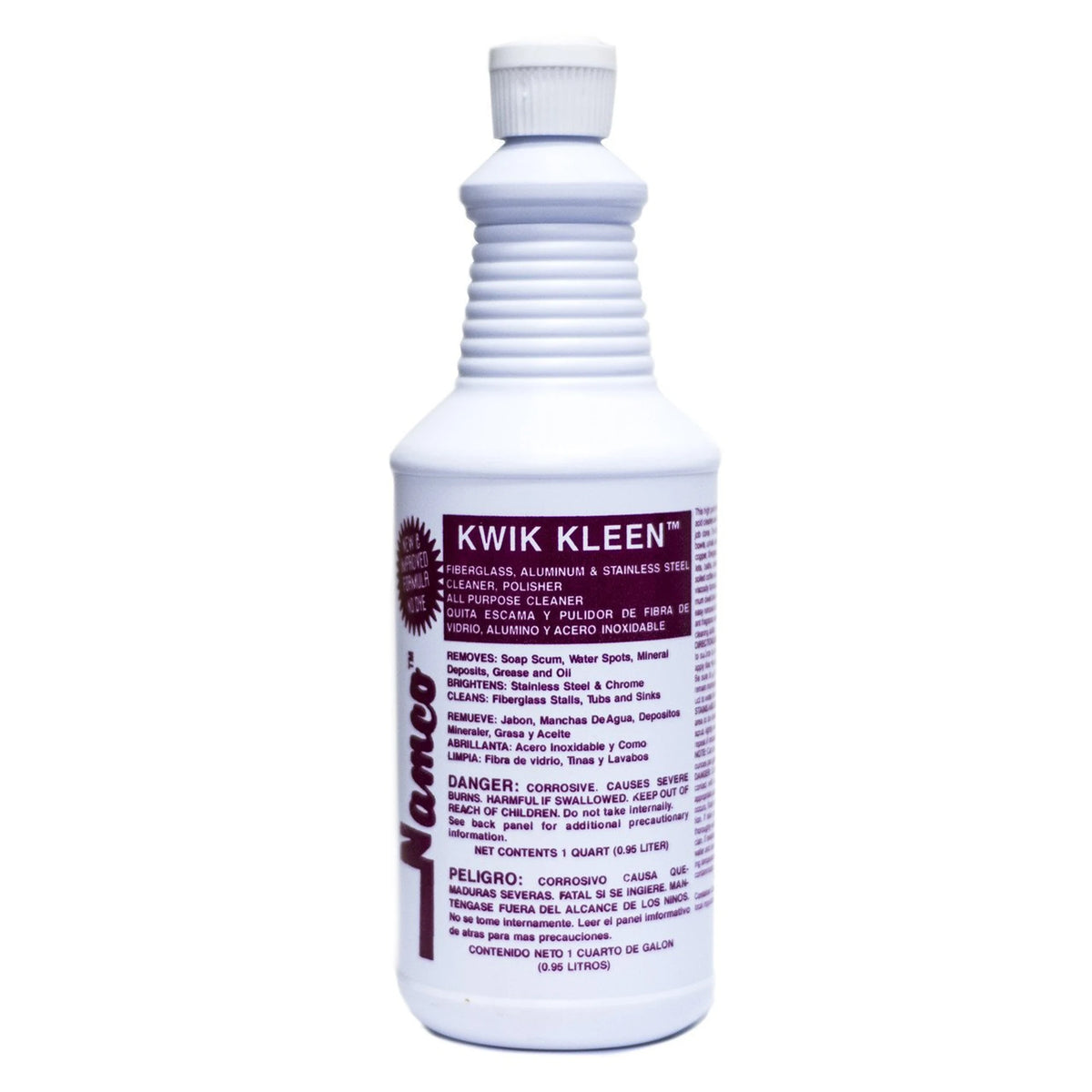 Namco Kwik Kleen Fiberglass Cleaner – Quart, Case of 12 (2007C)