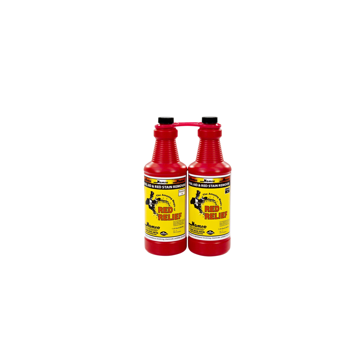 Namco Red Relief Stain Remover – Quart, 2 Bottle Pack (3080A)