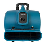 XPOWER P-630HC 1/2 HP Air Mover with Telescopic Handle & Wheels - US Cleaning Tools