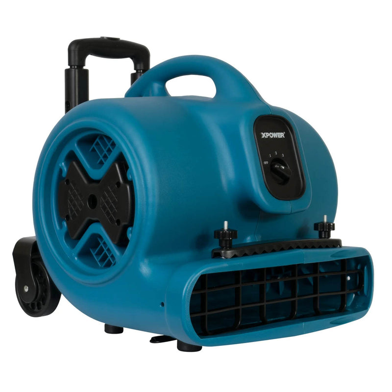 XPOWER P-630HC Air Mover 1/2 HP – 2980 CFM, Telescopic Handle, 5A