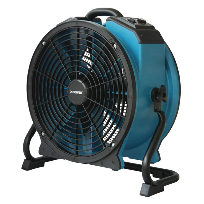XPOWER X-47ATR Professional Sealed Motor Axial Fan (1/3 HP) Air Mover - US Cleaning Tools