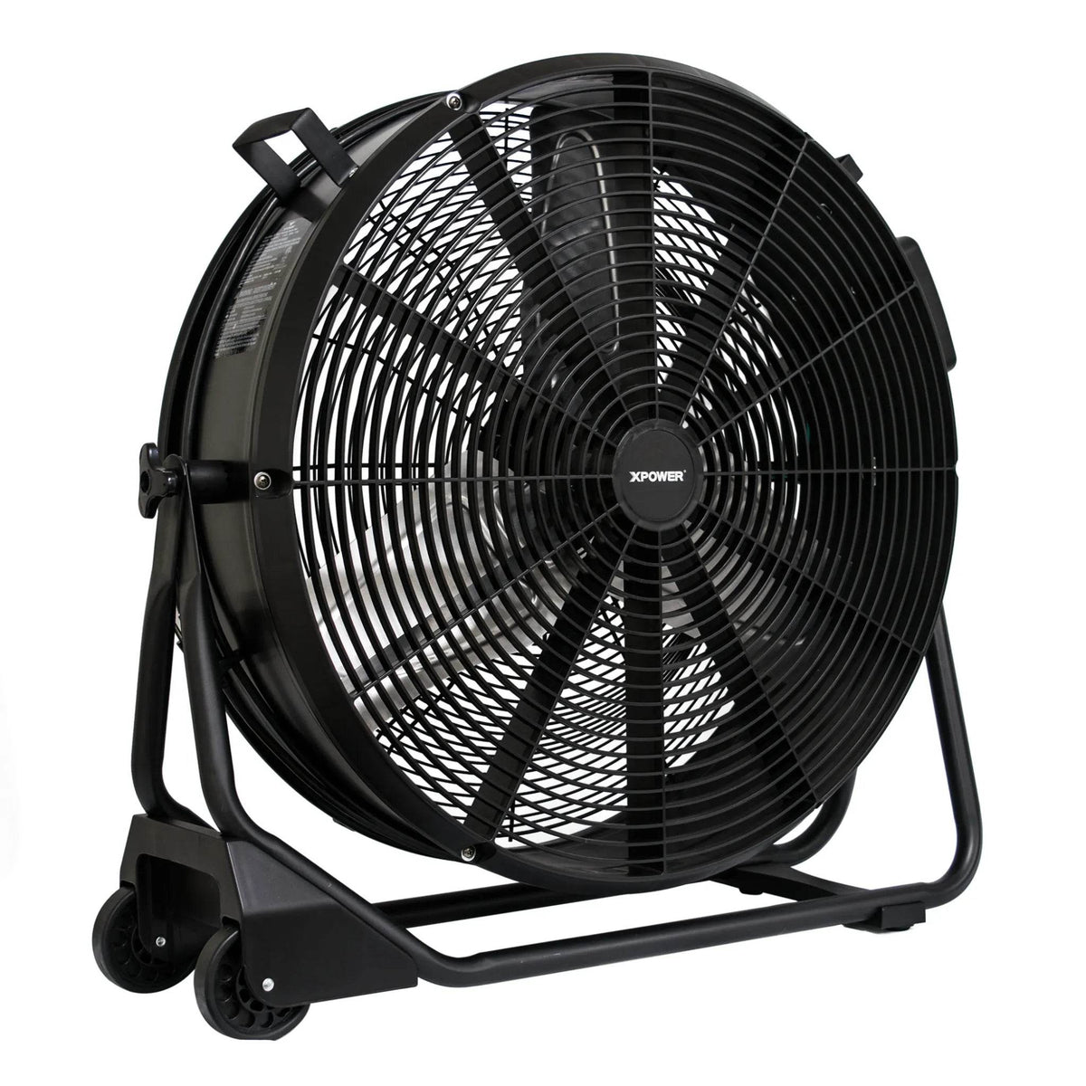 XPOWER FD-630D Brushless DC Motor 24” Drum Fan – 5800 CFM, 1/2 HP