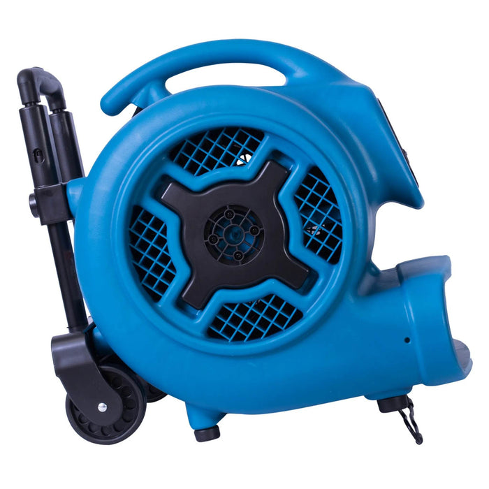 XPOWER P-800H 3/4 HP Air Mover with Telescopic Handle & Wheels - US Cleaning Tools