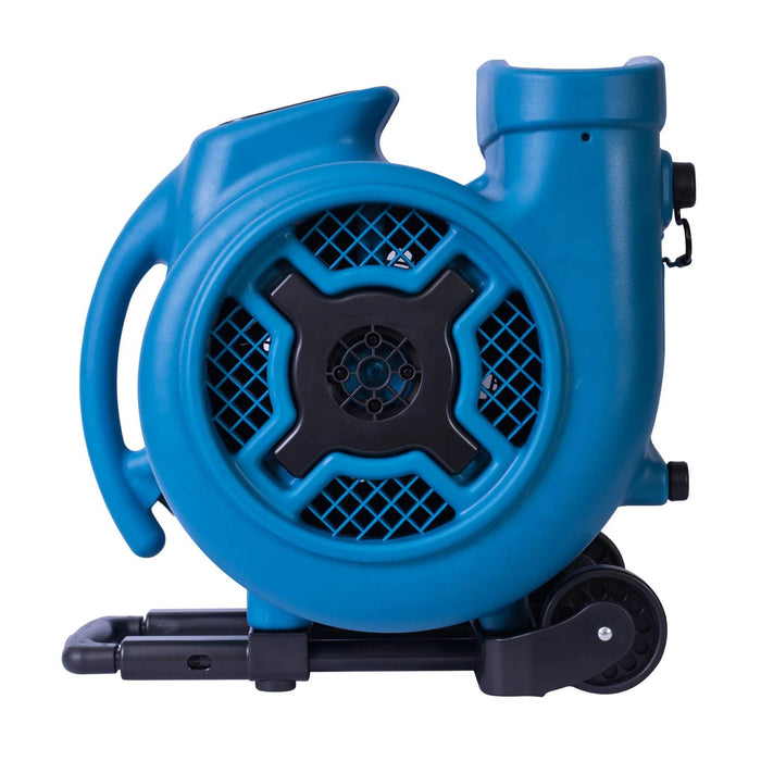XPOWER P-800H 3/4 HP Air Mover with Telescopic Handle & Wheels - US Cleaning Tools