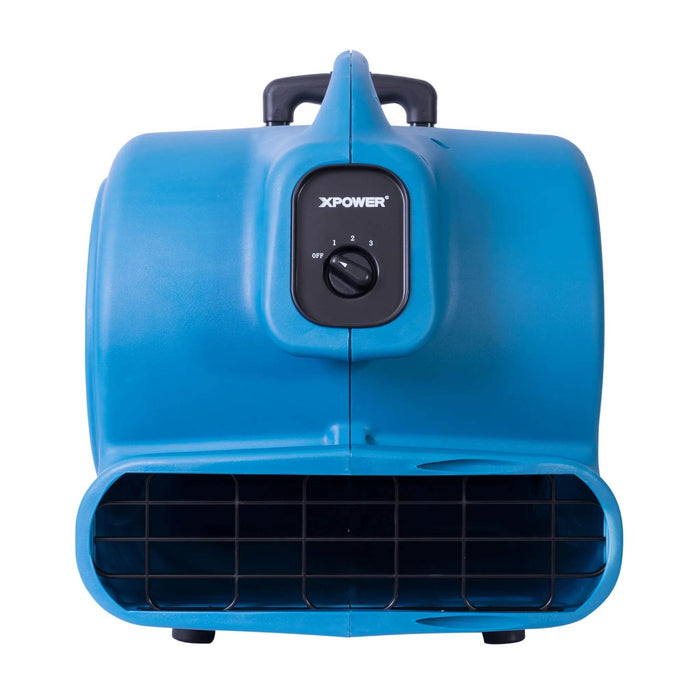 XPOWER P-800H 3/4 HP Air Mover with Telescopic Handle & Wheels - US Cleaning Tools
