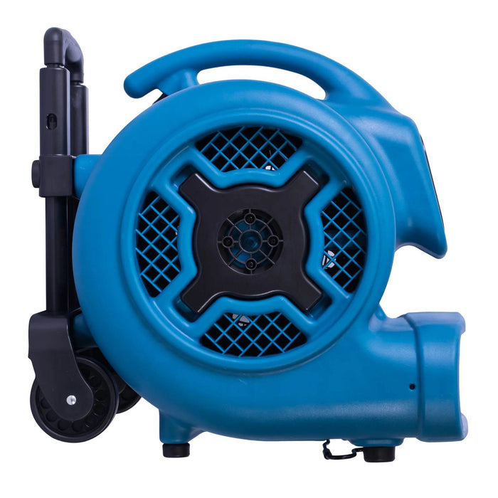 XPOWER P-800H 3/4 HP Air Mover with Telescopic Handle & Wheels - US Cleaning Tools
