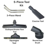 Mercury Storm Wet/Dry 20-Gallon Vacuum with 5-Piece Tool Kit - Poly Tank (WVP-20) - US Cleaning Tools