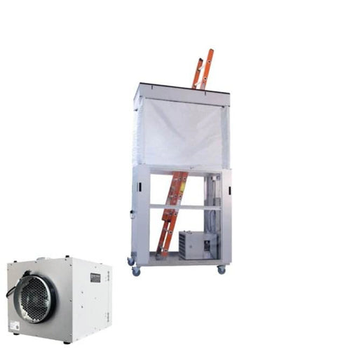 Abatement AIRE GUARDIAN AG8000PAS Mobile Dust Containment Cart w/ PAS750 Portable Air Scrubber - US Cleaning Tools