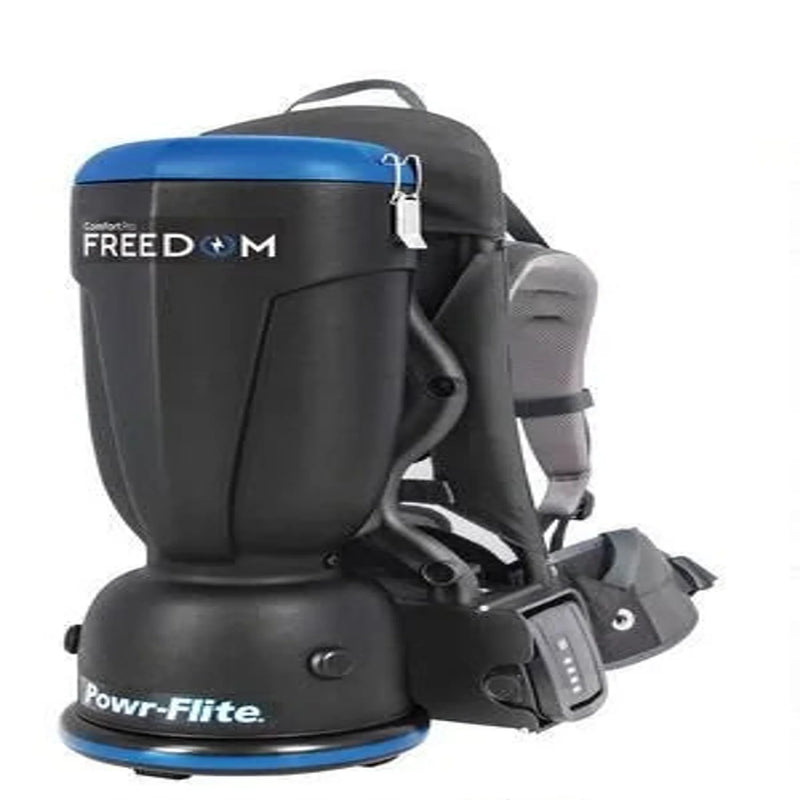 Powr-Flite CPF6P-1 Comfort Pro Freedom Battery Backpack Vacuum – 6-Qt, 55-Min Runtime