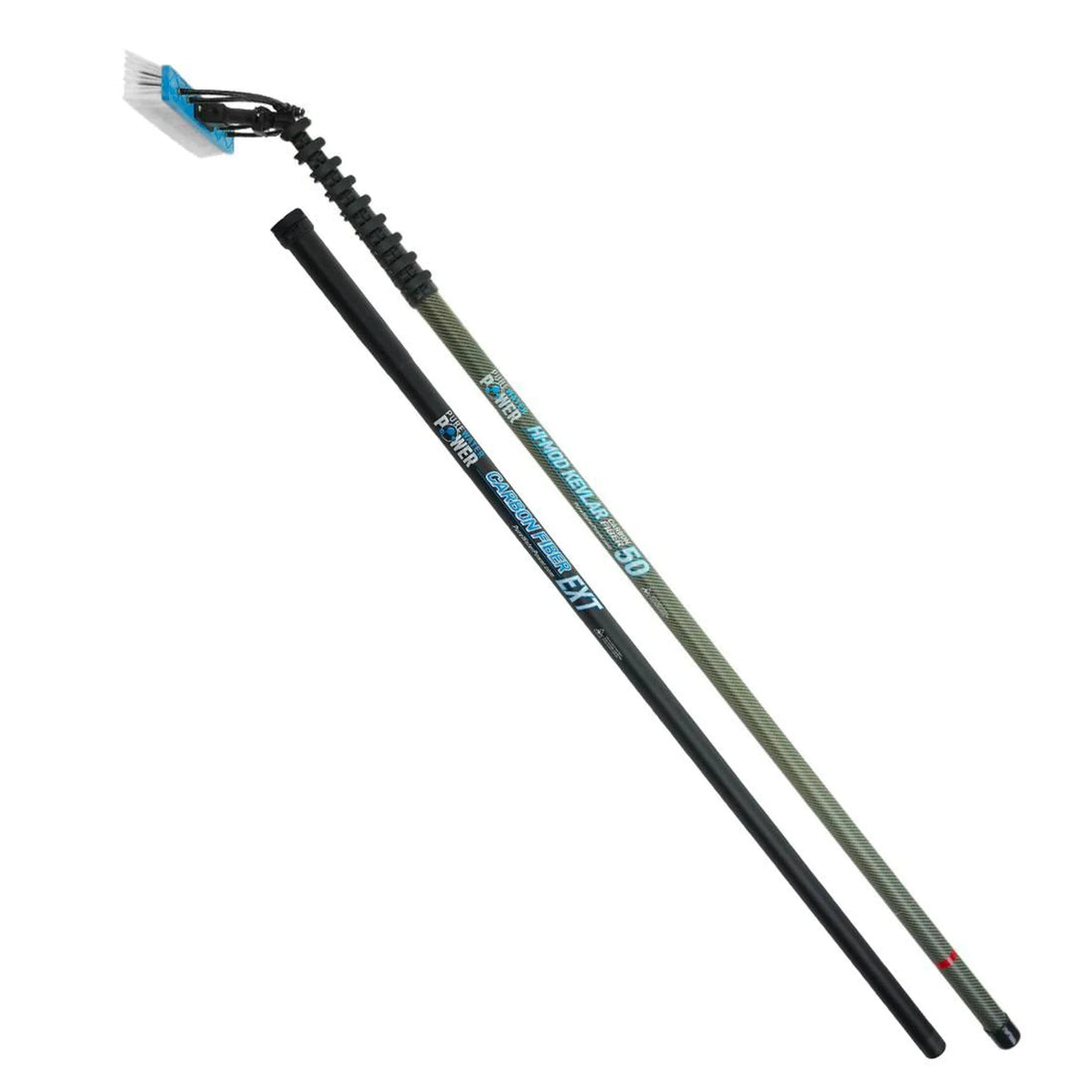 Pure Water Power 272-20-151 Kevlar Water Fed Pole – 55 Ft Reach, 10 Sections