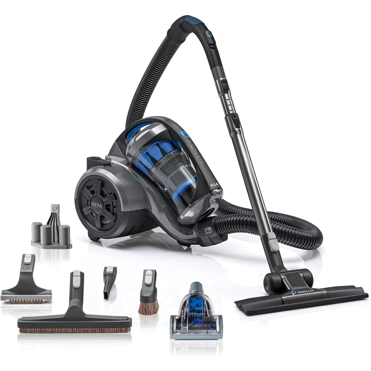 Prolux RS4 Bagless Canister Vacuum - Dual HEPA, 25 ft Cord Rewind
