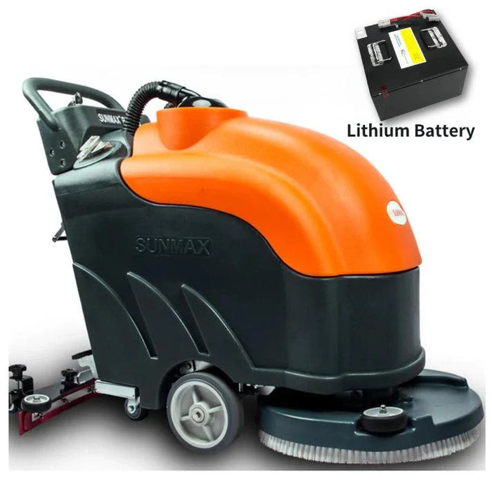 RT50+ 22" Battery Powered Automatic Floor Scrubber, Lithium Battery Power, 13.2 Water Tank, 30000 Sqft/H - SUNMAXSUNMAXCleaning Machine