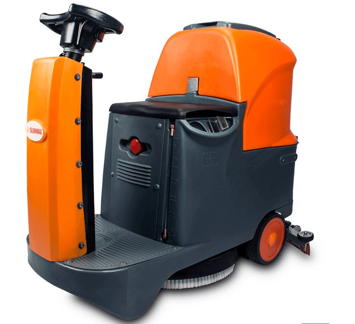 RT70 Ride-On Floor Scrubber Machine, 22" Brush Cleaning Path, 48000 Sqft/h Efficiency