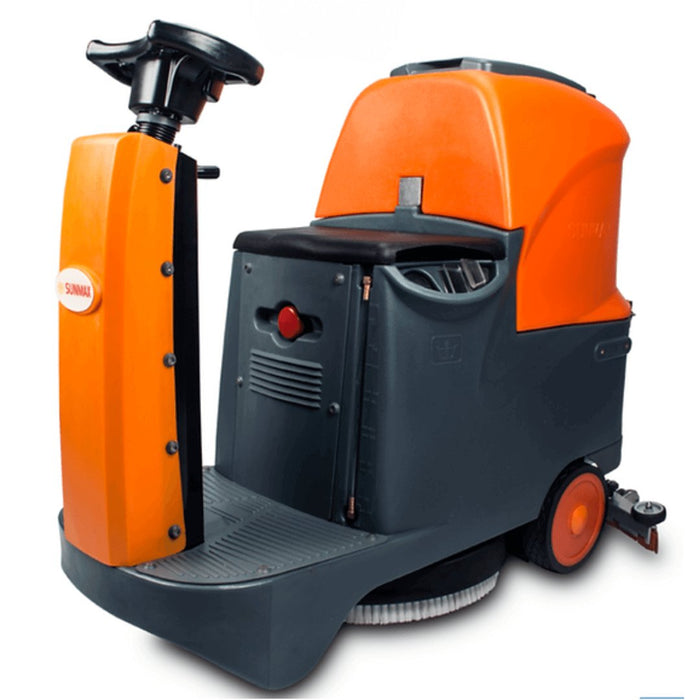 RT70+ Ride-On Floor Scrubber Machine, Lithium Battery, 22" Cleaning Path, 48000 Sqft/h Working Efficiency