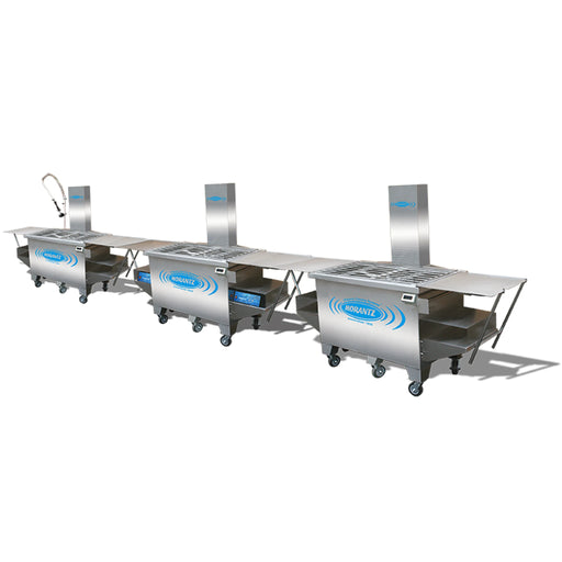 Morantz SM-200-SS Super System 3-station ultrasonic cleaning line – front