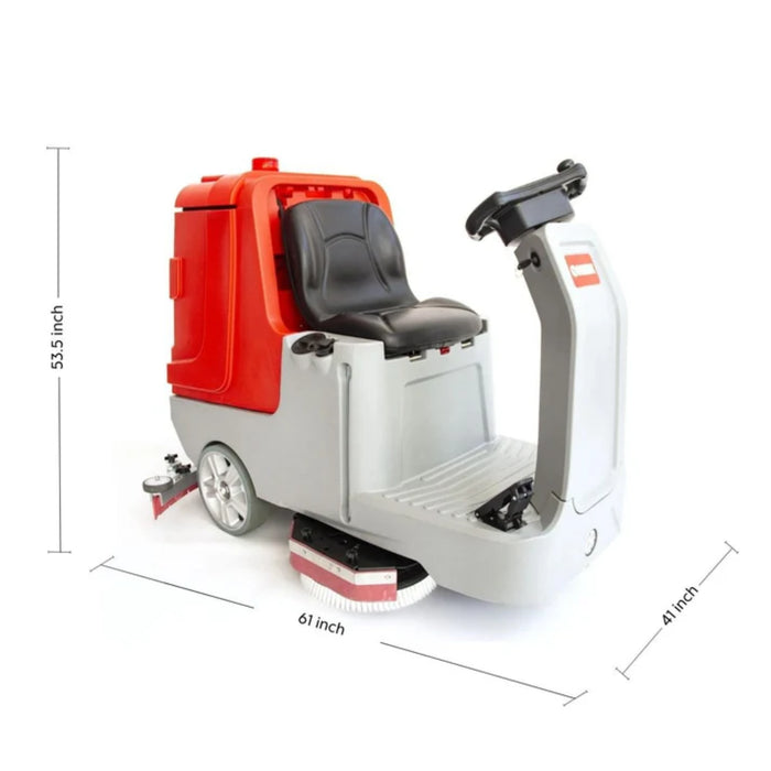 Sanitmax 34" Ride-On Floor Scrubber Dryer Machine