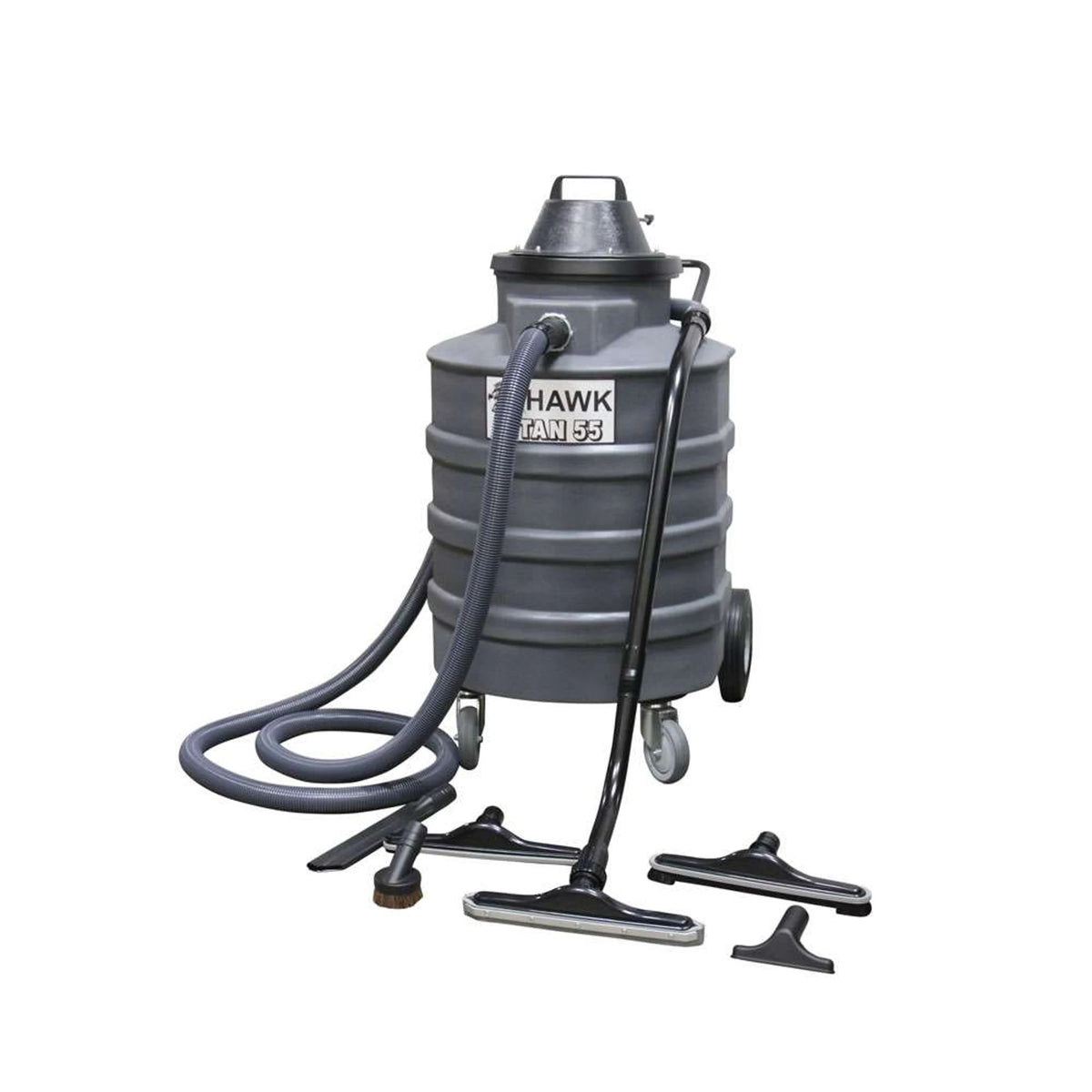Hawk Enterprises V55-V Titan 55 Wet/Dry Tank Vacuum with Drain Valve