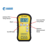 Wagner Meters C555 concrete moisture meter – features diagram